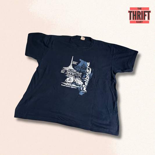 Aussie Black Oversized Tee | Made in USA