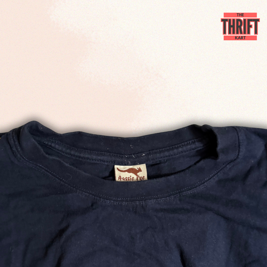 Aussie Black Oversized Tee | Made in USA