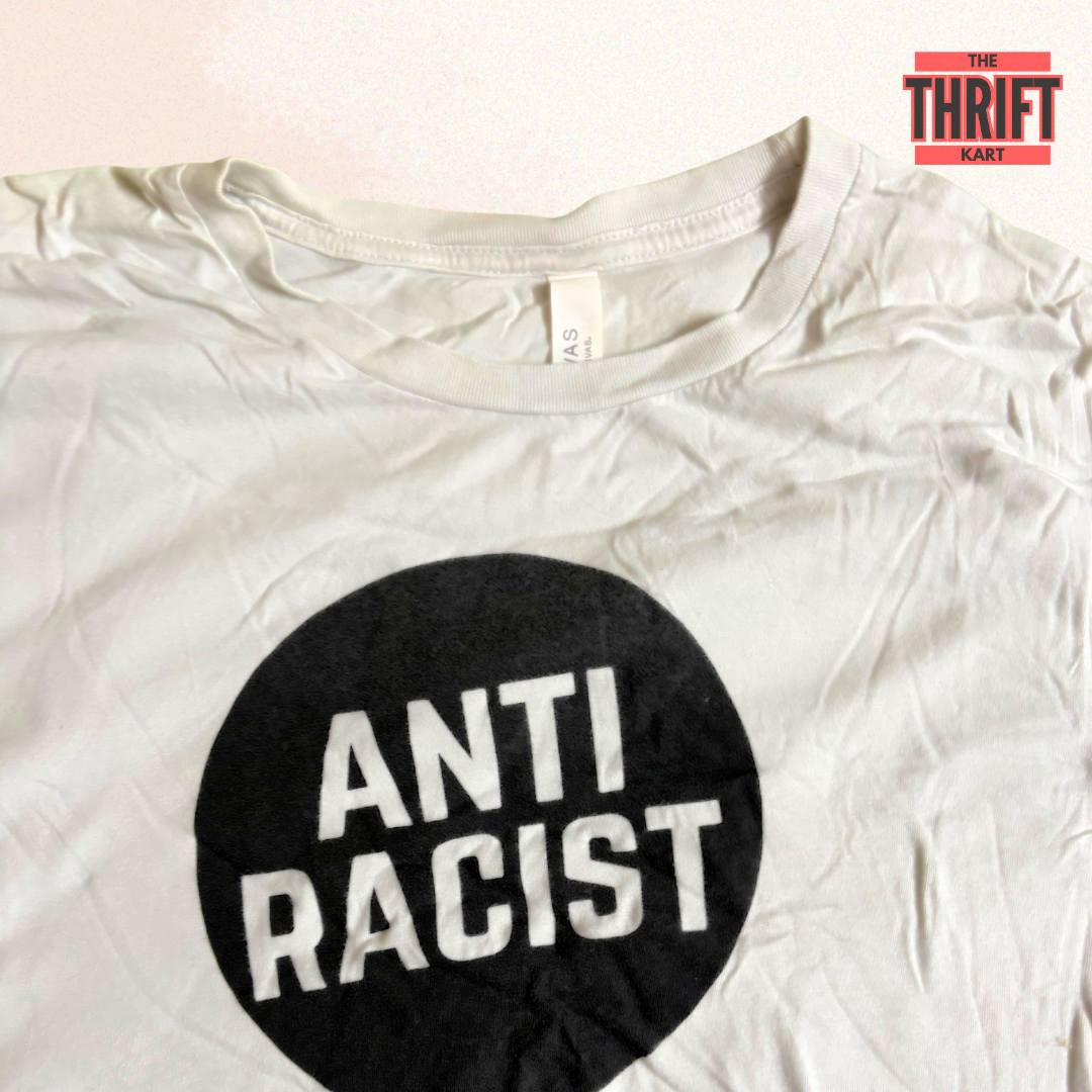 Thrift Kart White Oversized Tee | Made in China