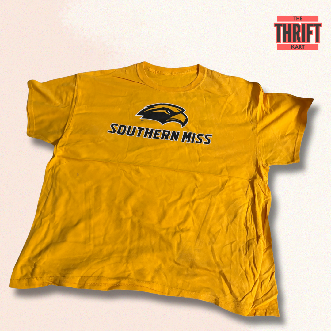 Thrift Kart Yellow Oversized Tee | Made in China